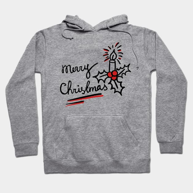 Merry Christmas mistletoe Hoodie by Tropical Blood